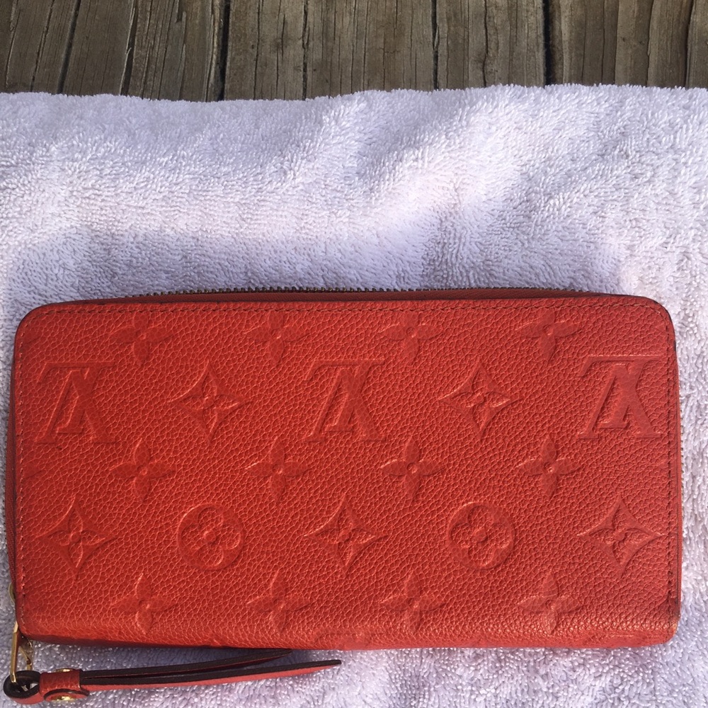 Authentic LV Orient Empreinte Leather Monogram Zippy